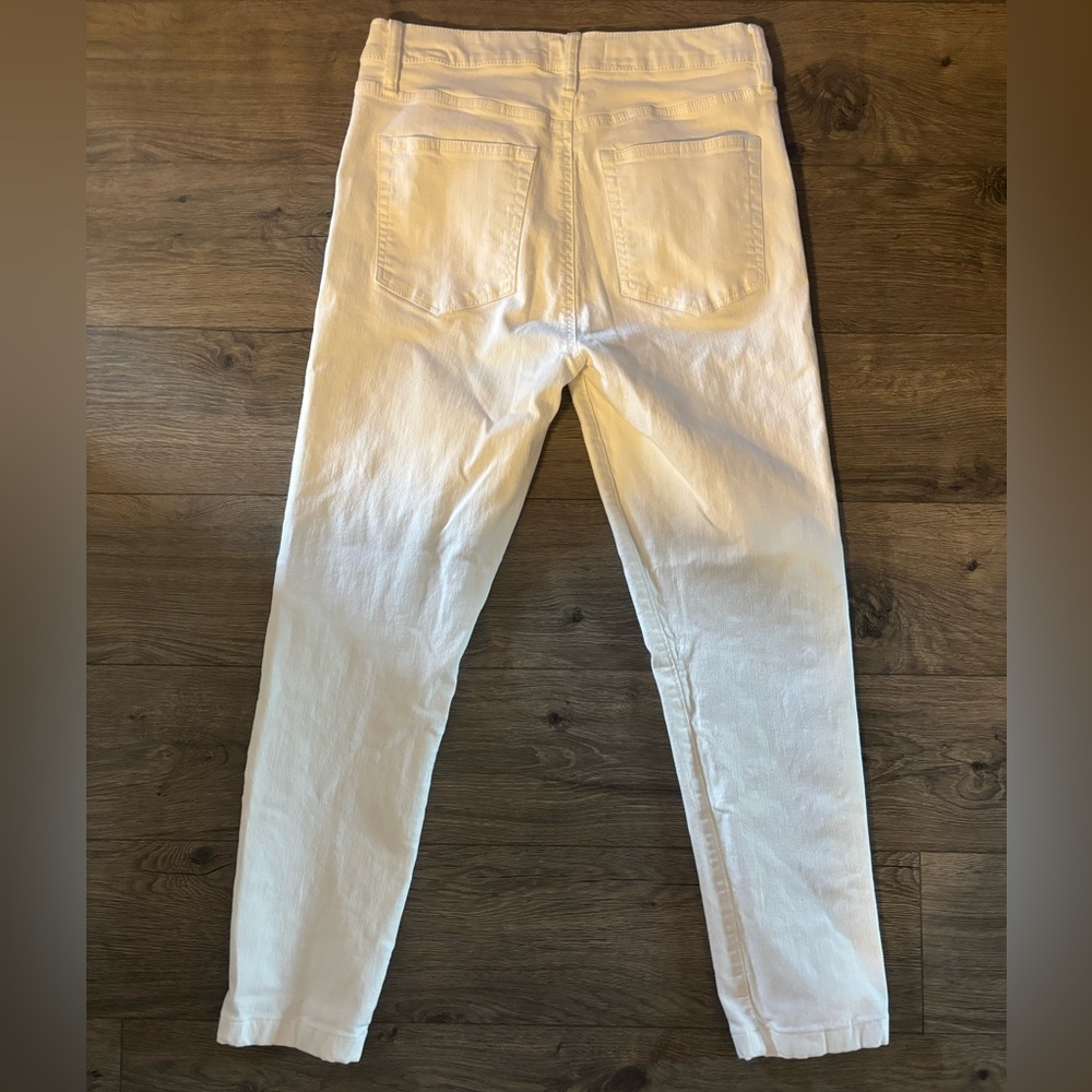 COPY - LOFT Made and loved high waist skinny white jeans 6 - Picture 3 of 7
